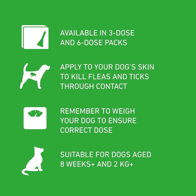 FRONTLINE Plus Flea & Tick Treatment for Small Dogs – 6 Pipettes