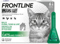 FRONTLINE Plus Spot-On Flea Treatment for Cats & Ferrets – 6 Pipettes
