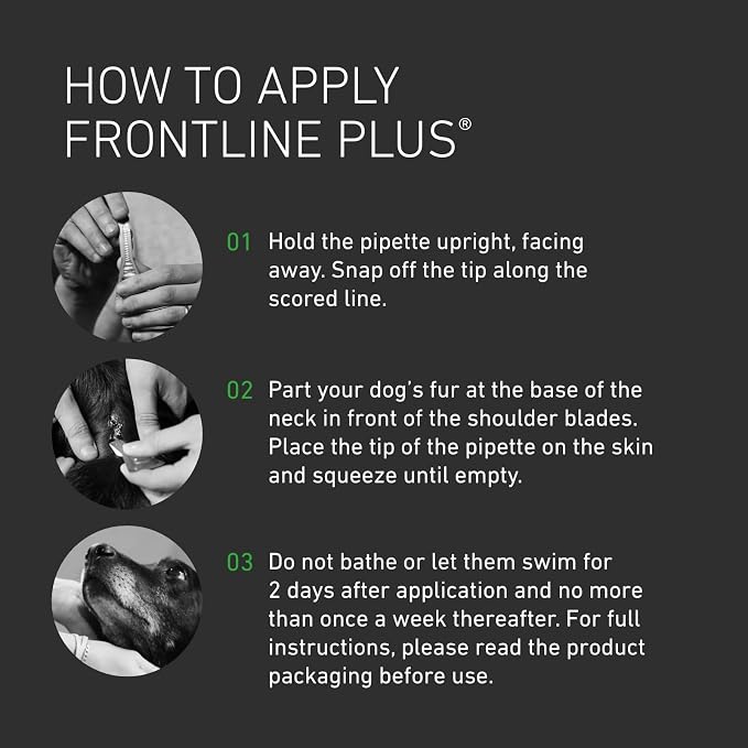 FRONTLINE Plus Flea & Tick Treatment for Small Dogs – 6 Pipettes
