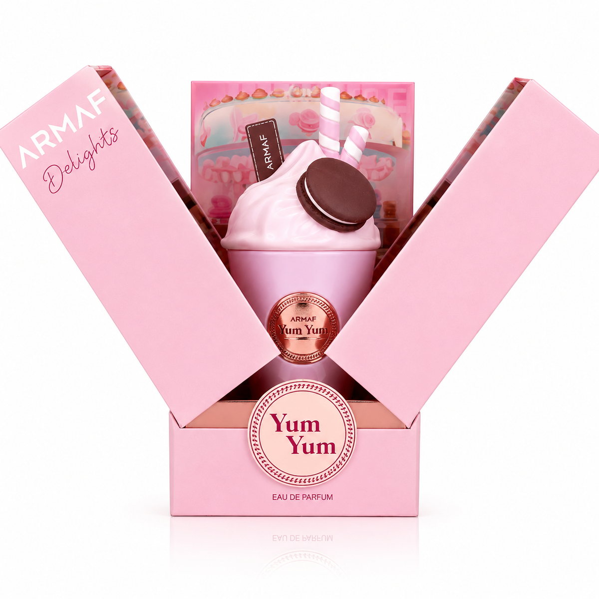 Armaf Delights Yum Yum Eau de Parfum – Sweet Gourmand Luxury Fragrance – 100 ml / 3.4 Fl. oz.