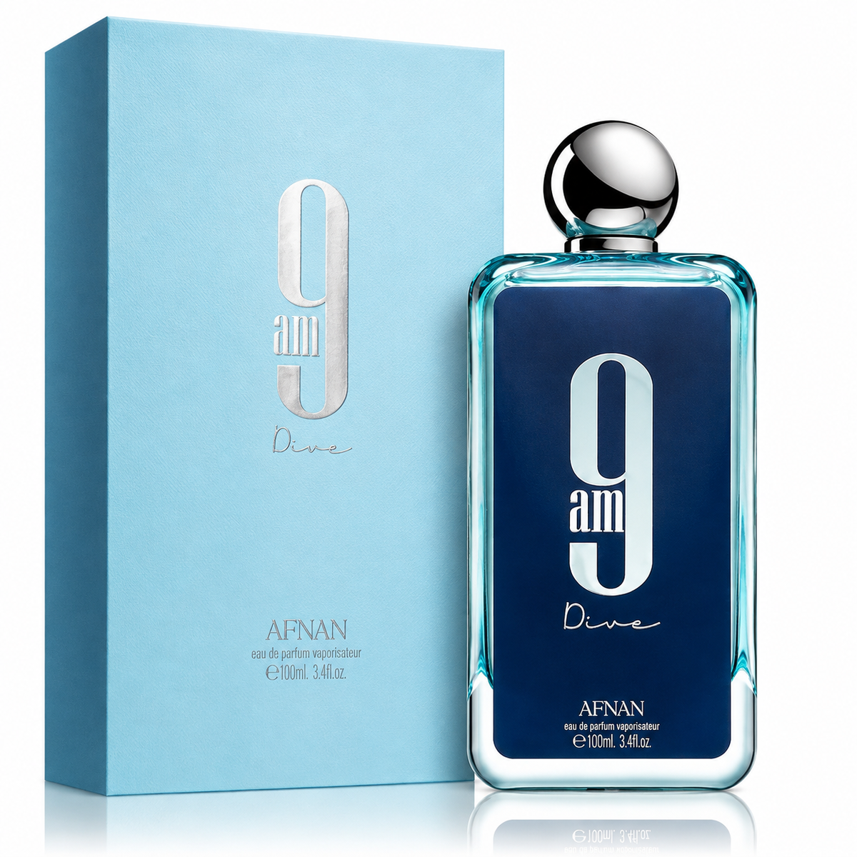 Afnan 9AM Dive Eau de Parfum – 100ml / 3.4 Fl. Oz. Unisex Fragrance