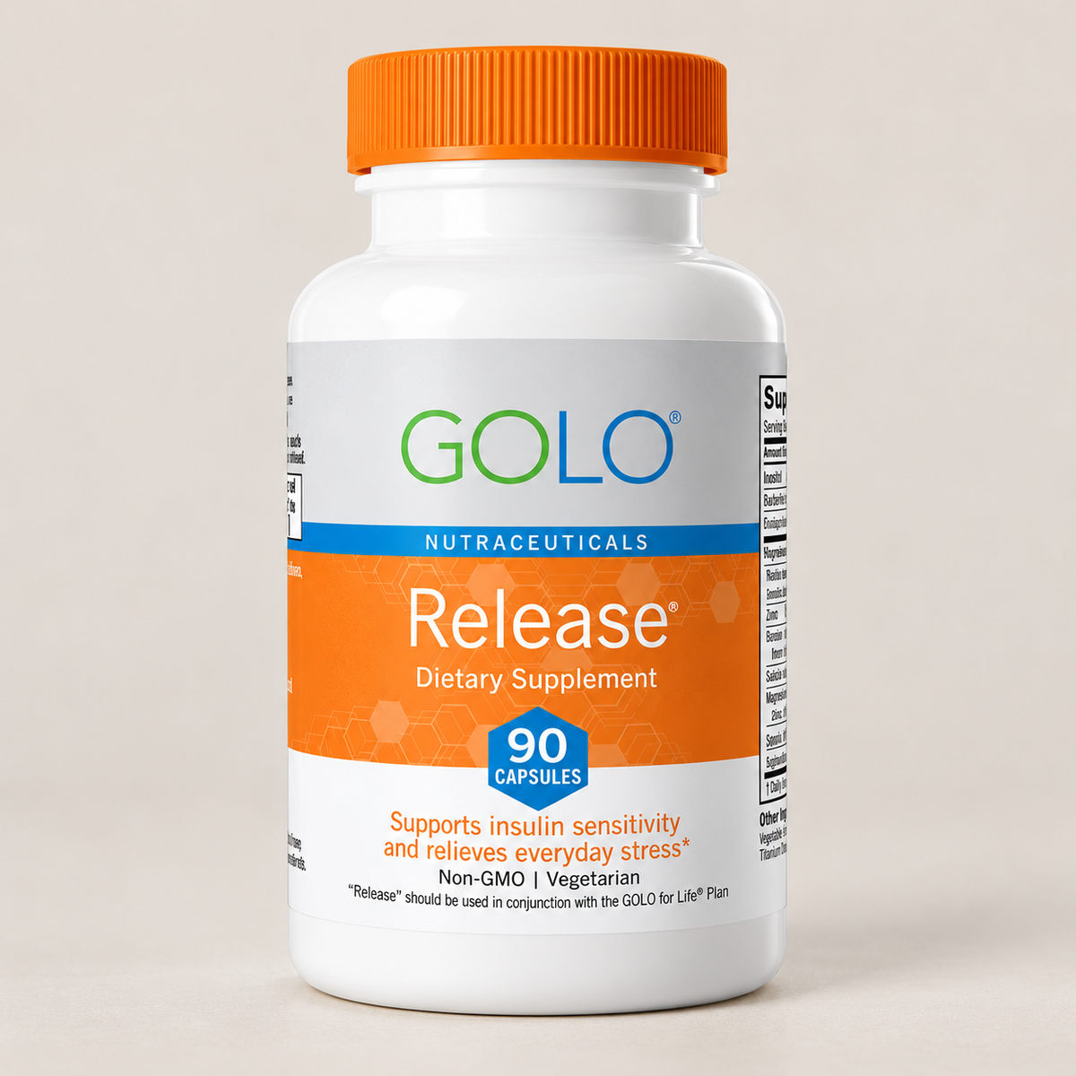 GOLO Release Dietary Supplement for Insulin Sensitivity & Everyday Stress Support – 90 Capsules