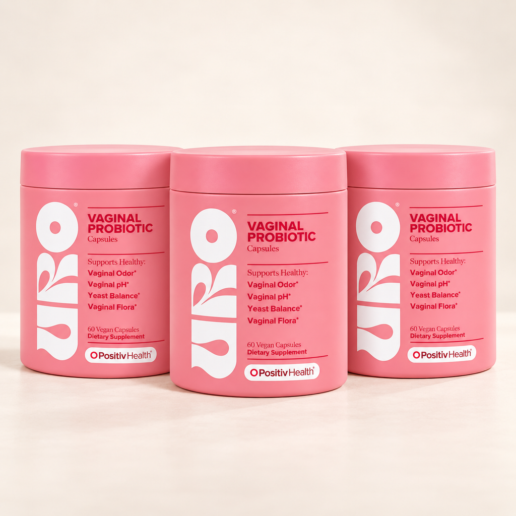 Pack of 3: URO Vaginal Probiotics for Women with 5 Billion CFU & XOS Prebiotics – Pack of 3, 3-Month Supply