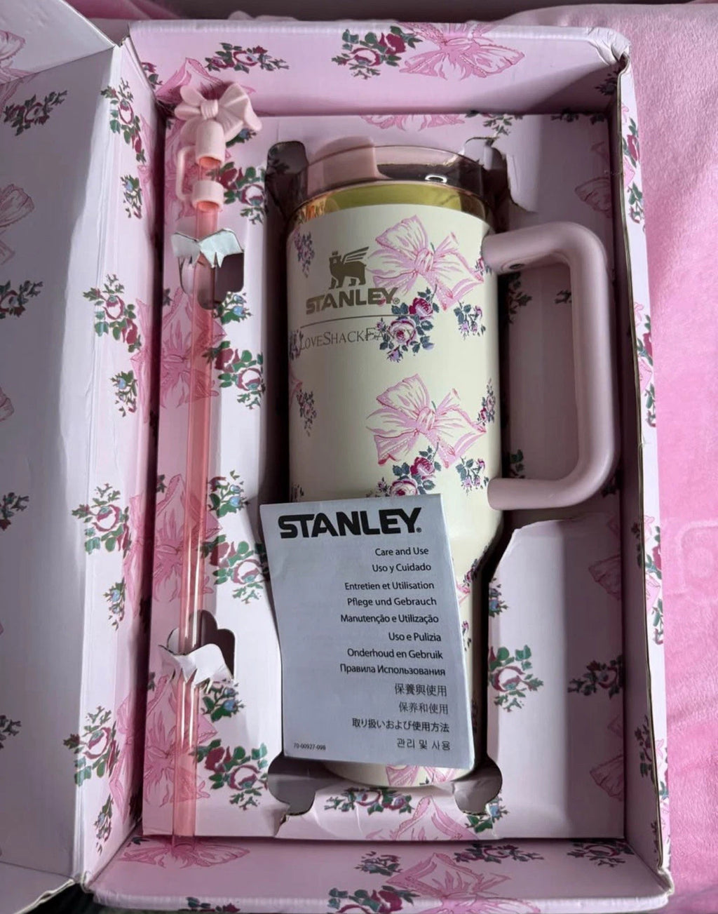 Stanley x LoveShackFancy Floral Butterfly Tumbler Gift Set