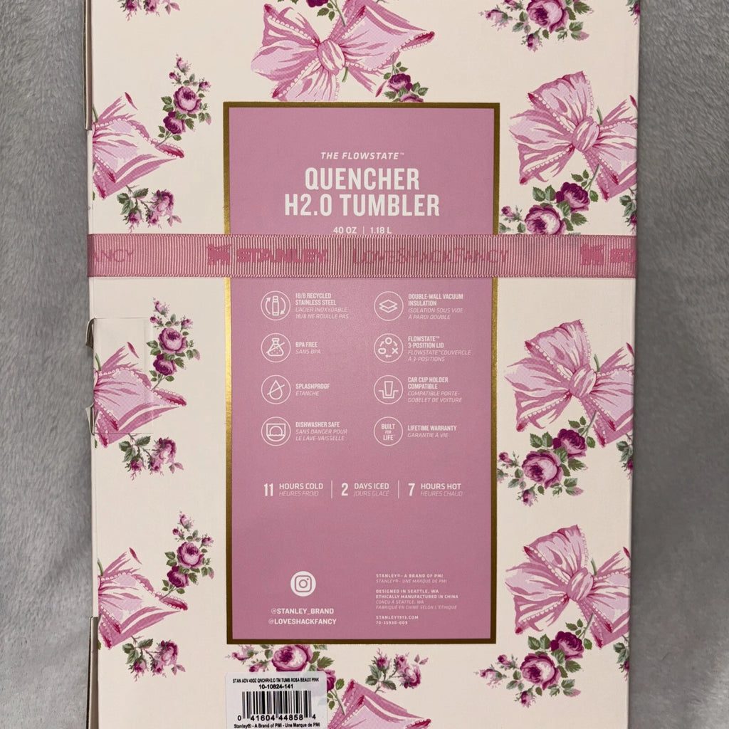 Floral Butterfly Tumbler Gift Box – Pink Rose Design