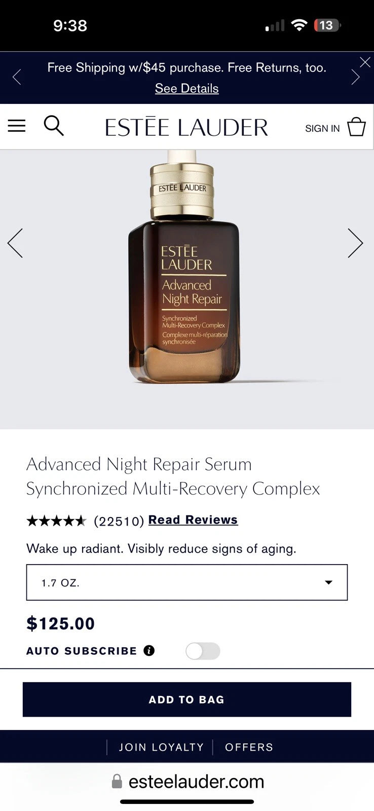 Estée Lauder Advanced Night Repair Synchronized Multi-Recovery Complex 50ml