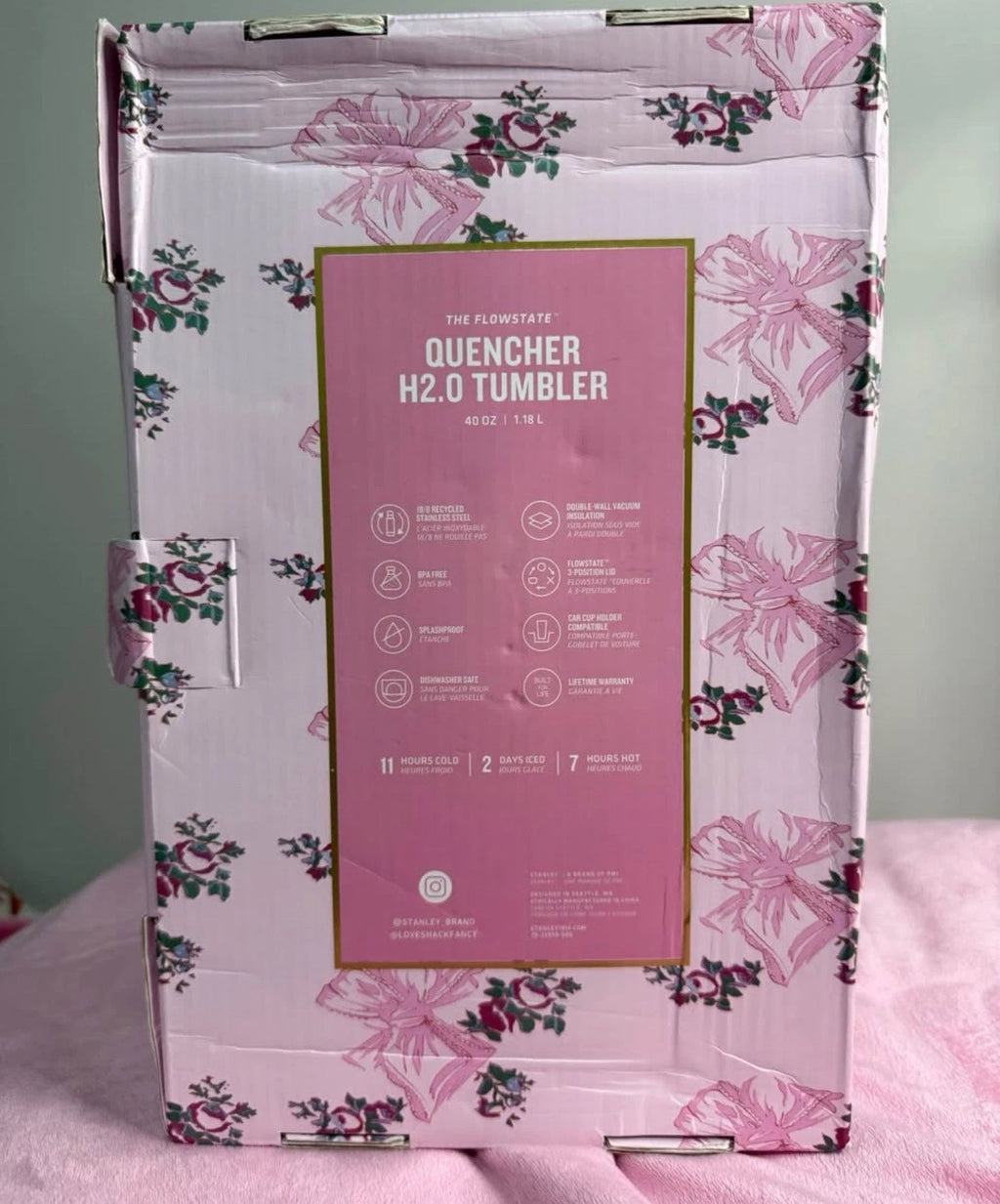 Stanley x LoveShackFancy Floral Butterfly Tumbler Gift Set