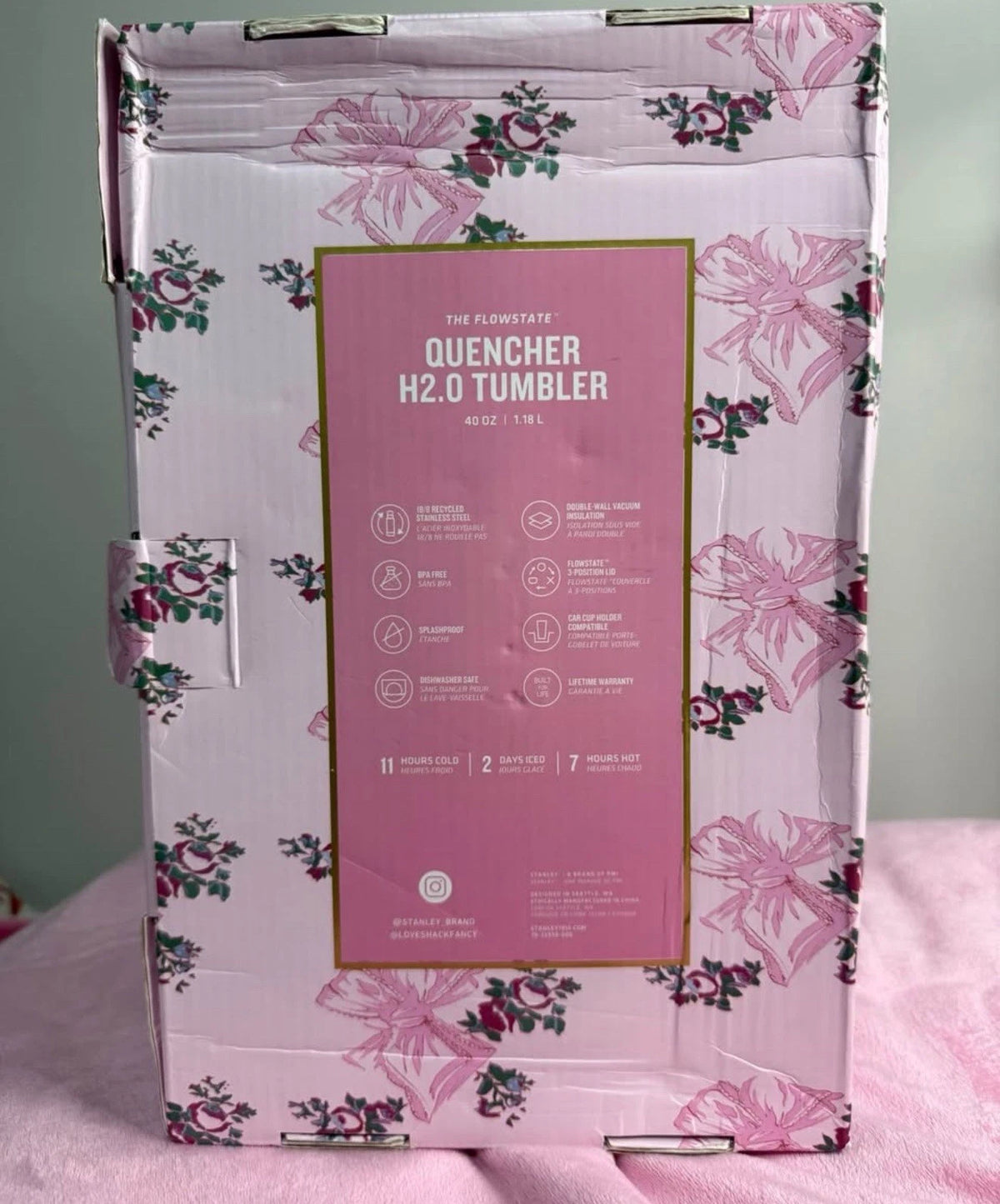 Stanley x LoveShackFancy Floral Butterfly Tumbler Gift Set