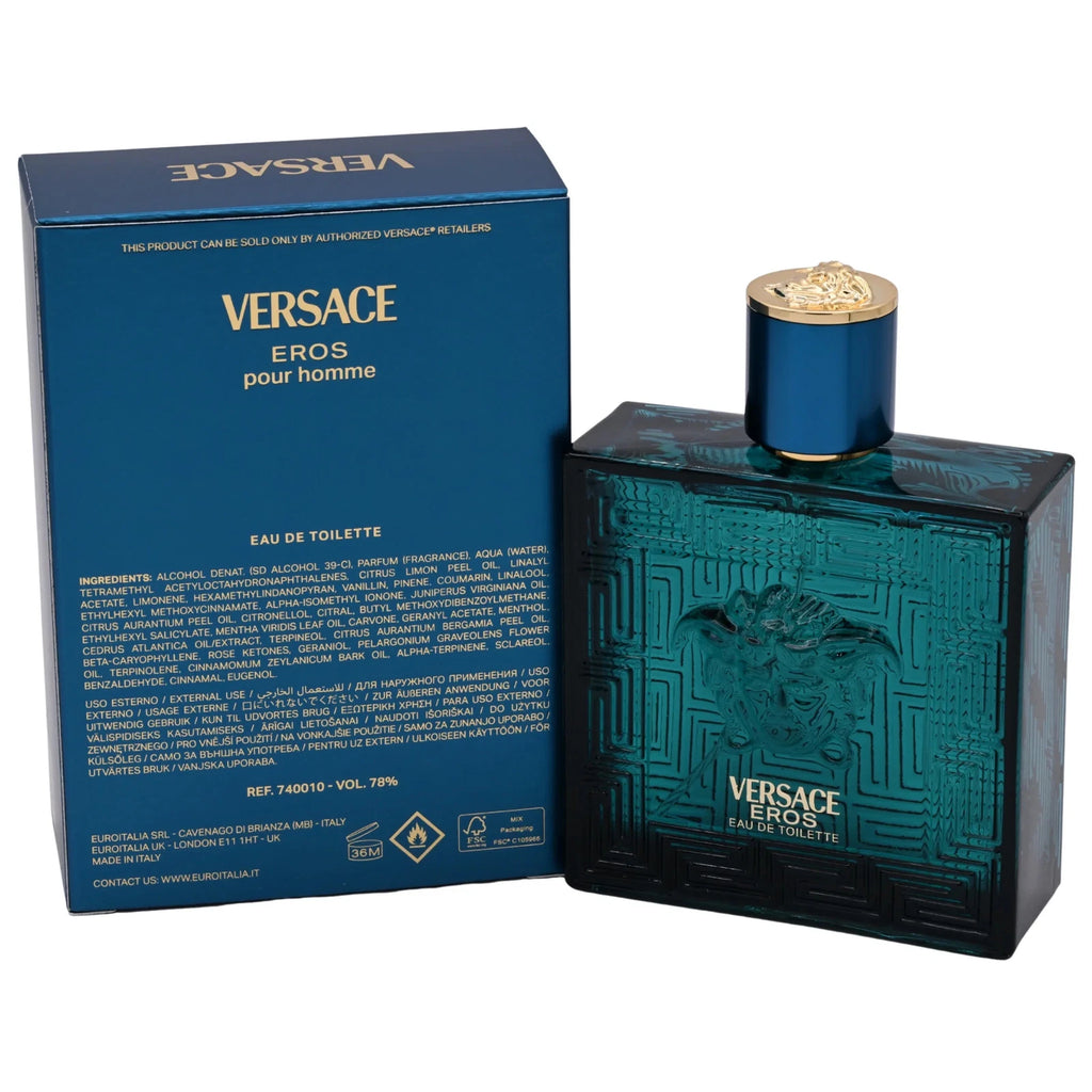 Versace Eros Eau de Toilette for Men – 100ml