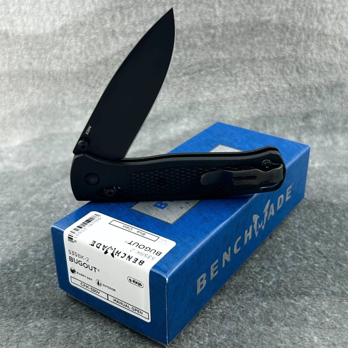 Benchmade Bugout 535BK-2 Folding Pocket Knife Black CPM S30V Blade