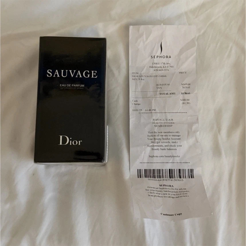Dior Sauvage Eau de Parfum 100ml – Citrus & Vanilla Fragrance