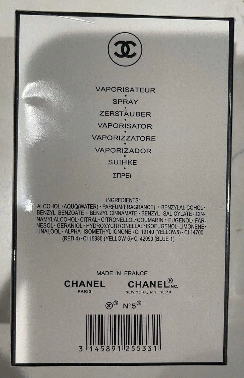 CHANEL N°5 Eau de Parfum Spray 100ml / 3.4 fl oz