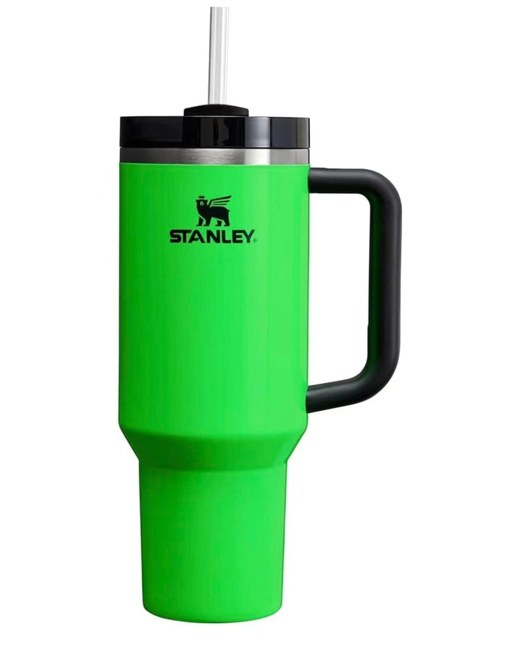 Stanley Quencher H2.0 Neon Green Tumbler with Straw – 40 oz