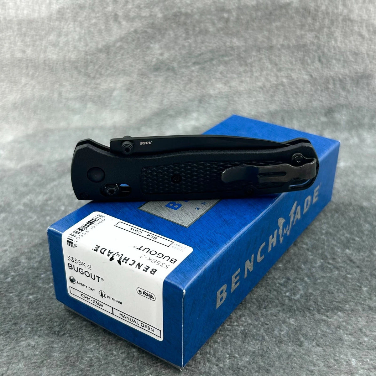Benchmade Bugout 535BK-2 Folding Pocket Knife Black CPM S30V Blade