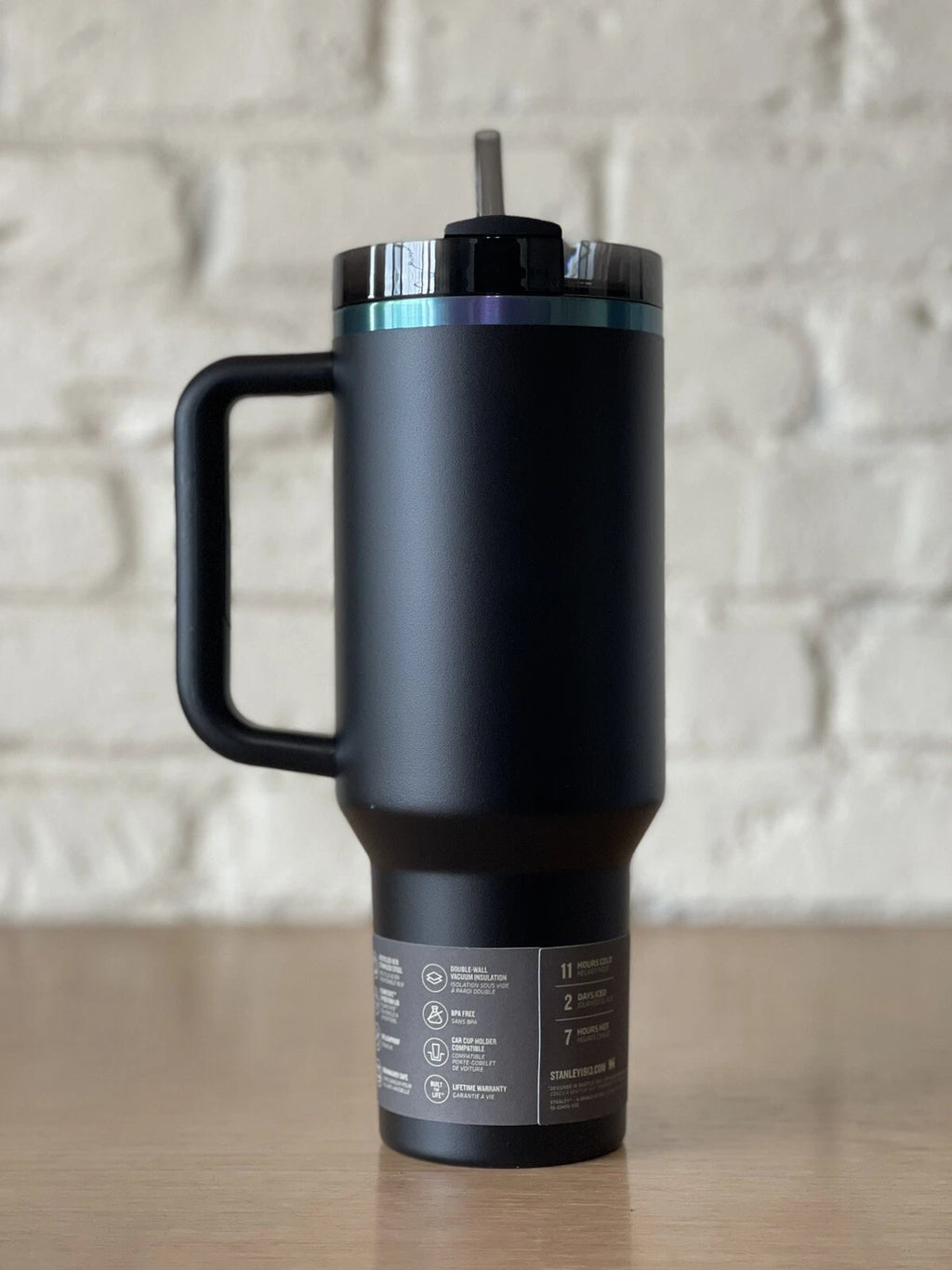 Stanley Quencher H2.0 FlowState 40 oz Tumbler – Black Chroma Collection
