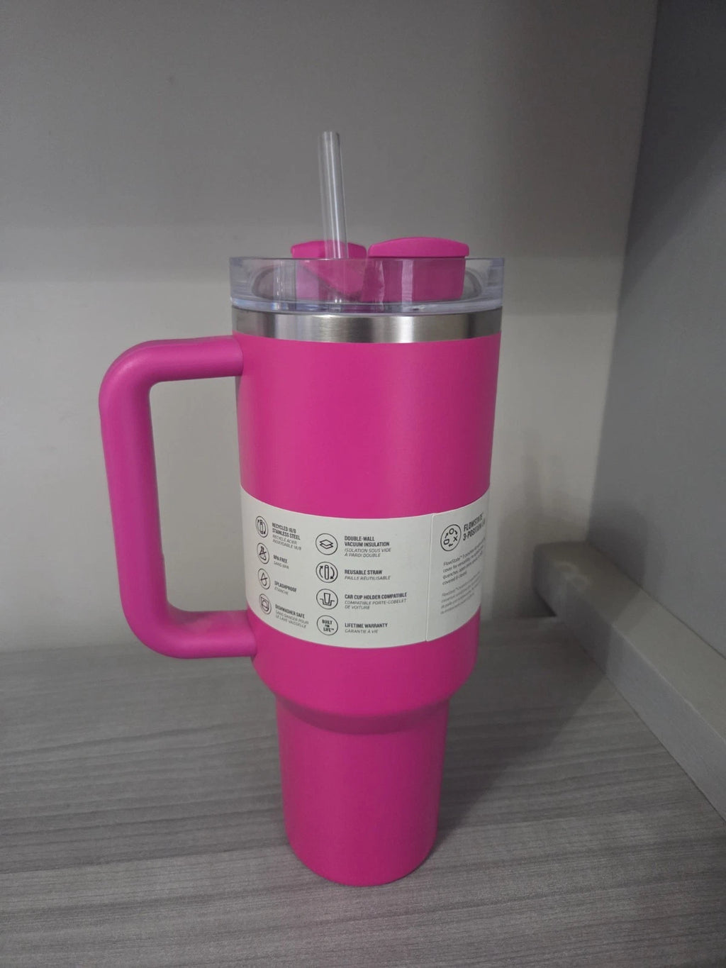 Stanley Quencher H2.0 FlowState Tumbler 40 OZ – Pink