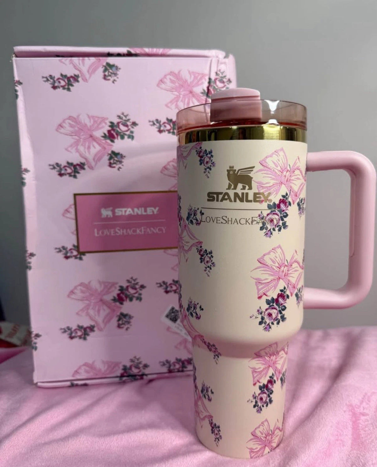 Stanley x LoveShackFancy Floral Butterfly Tumbler Gift Set