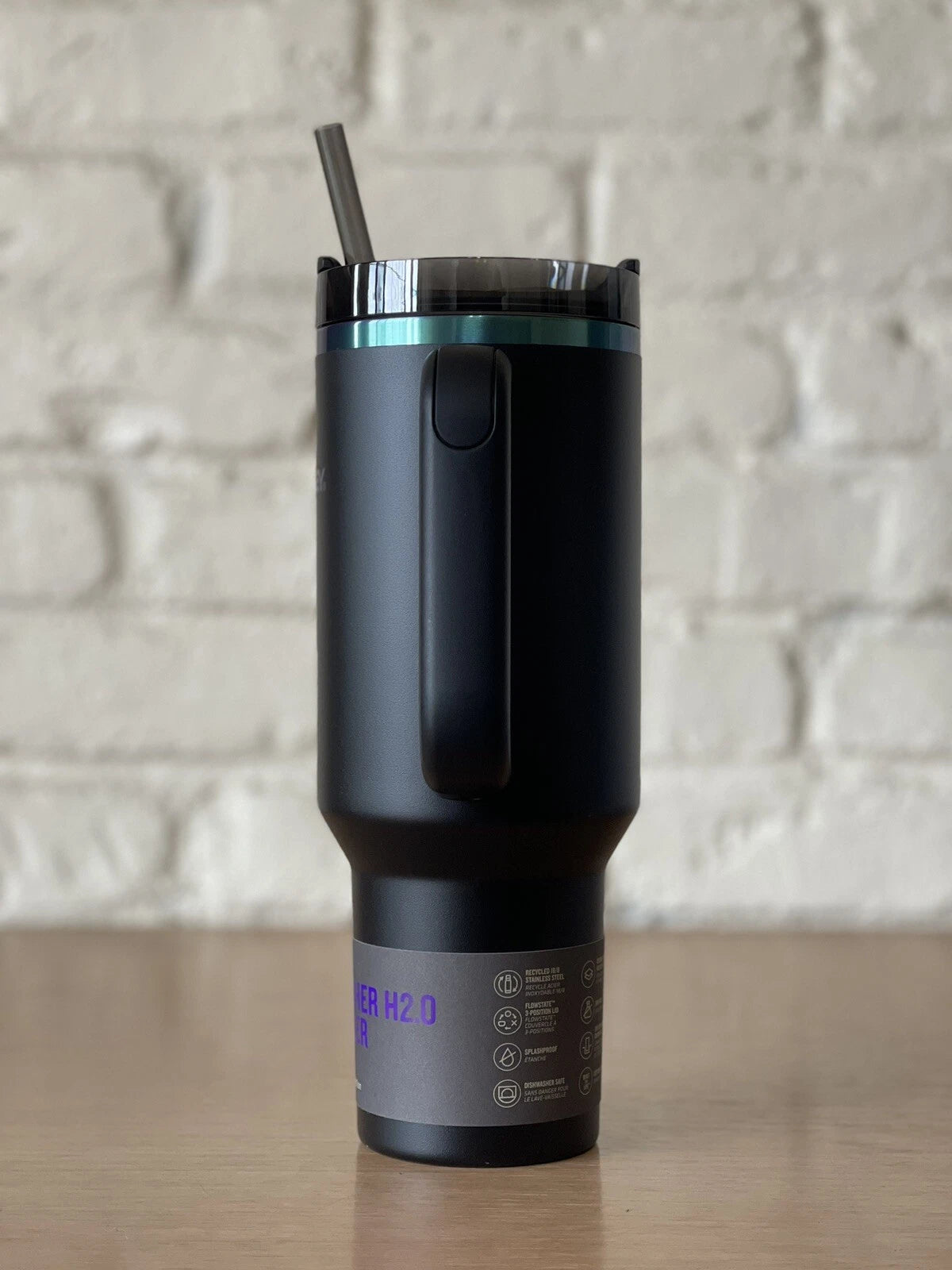 Stanley Quencher H2.0 FlowState 40 oz Tumbler – Black Chroma Collection